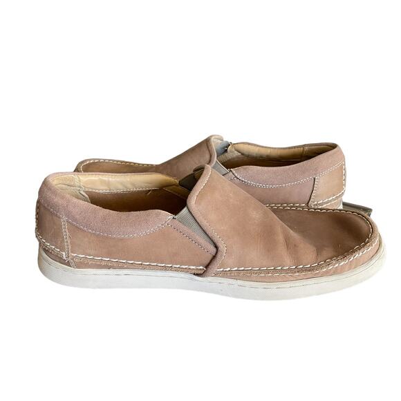 Sebago Ryde Slip On Taupe Leather Men’s Shoes Size 11 - Picture 4 of 10